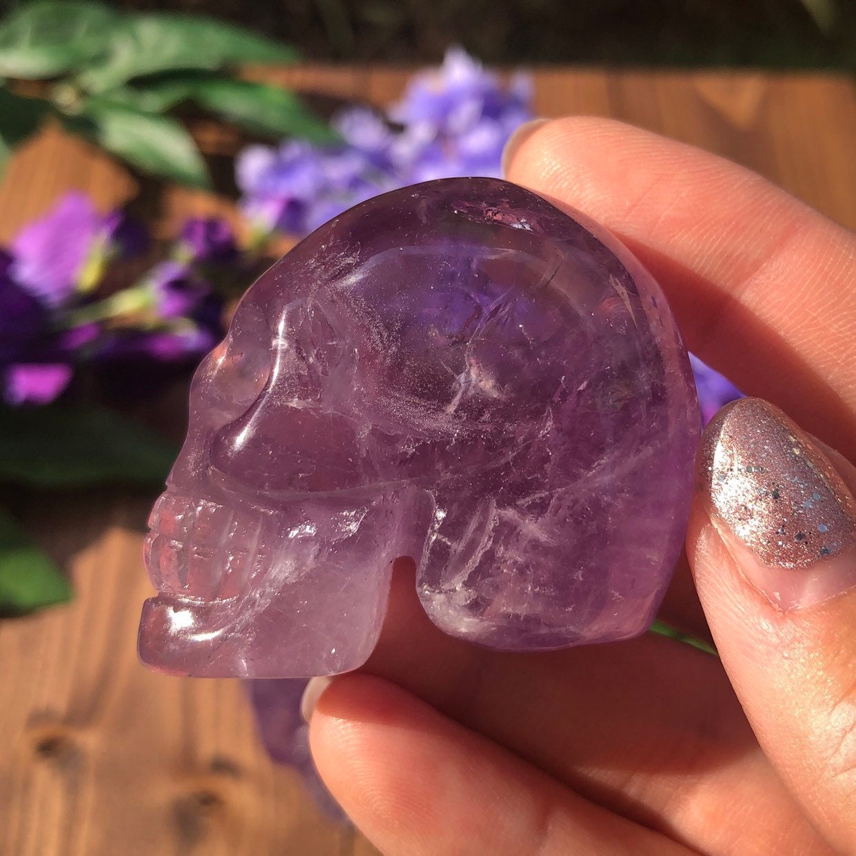 Amethyst Skulls