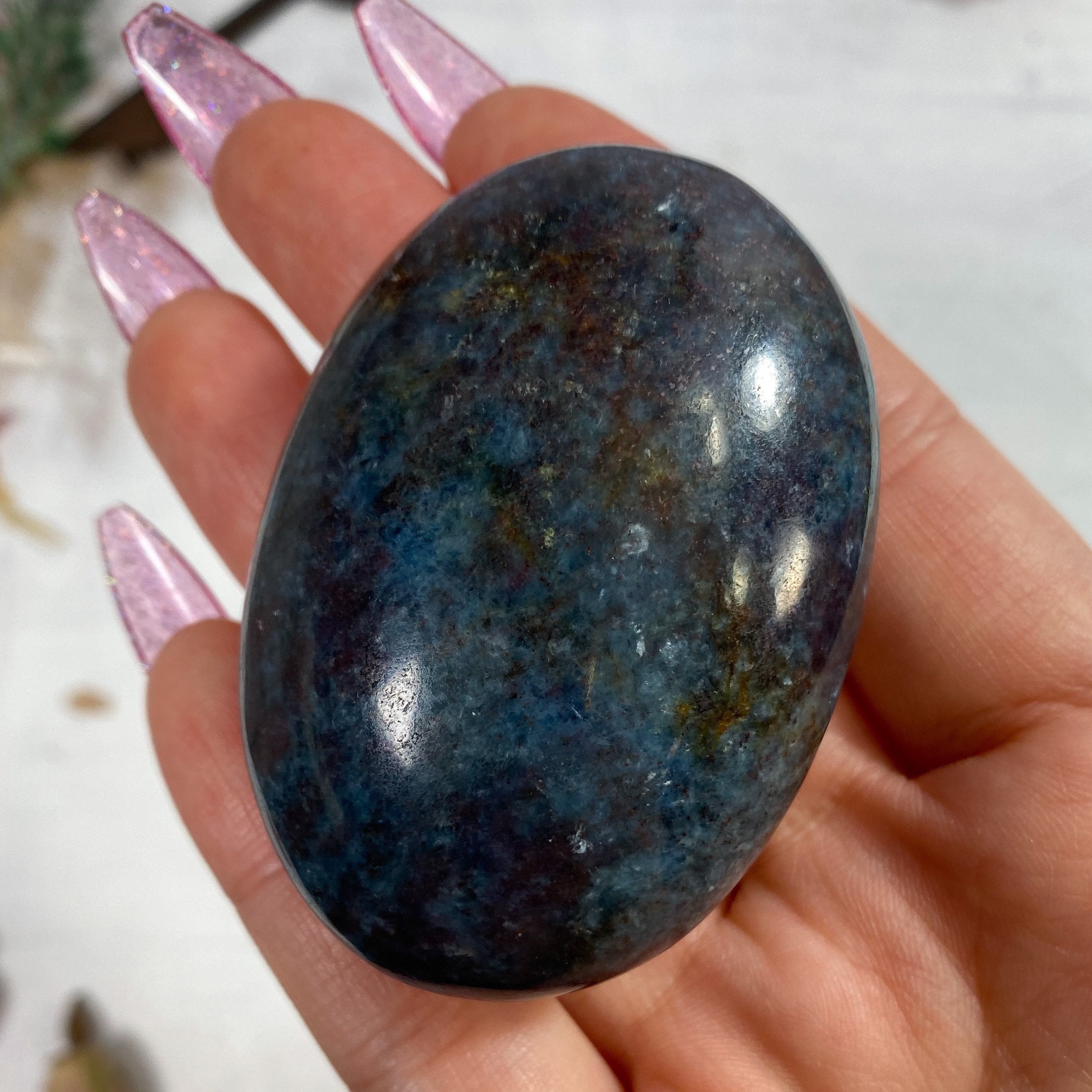 Ruby In Kyanite Palm Stone