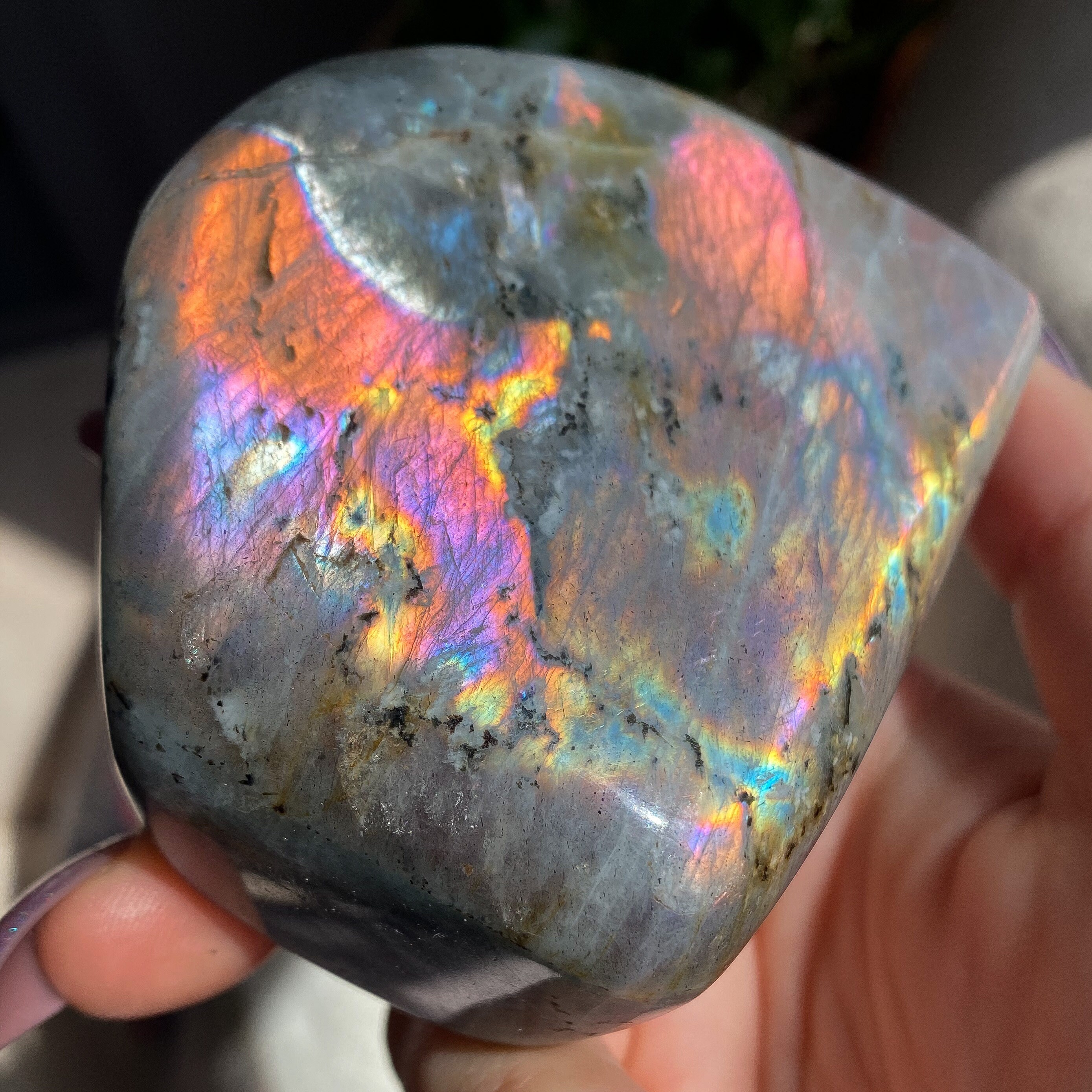 Purple Rainbow Labradorite Freeform