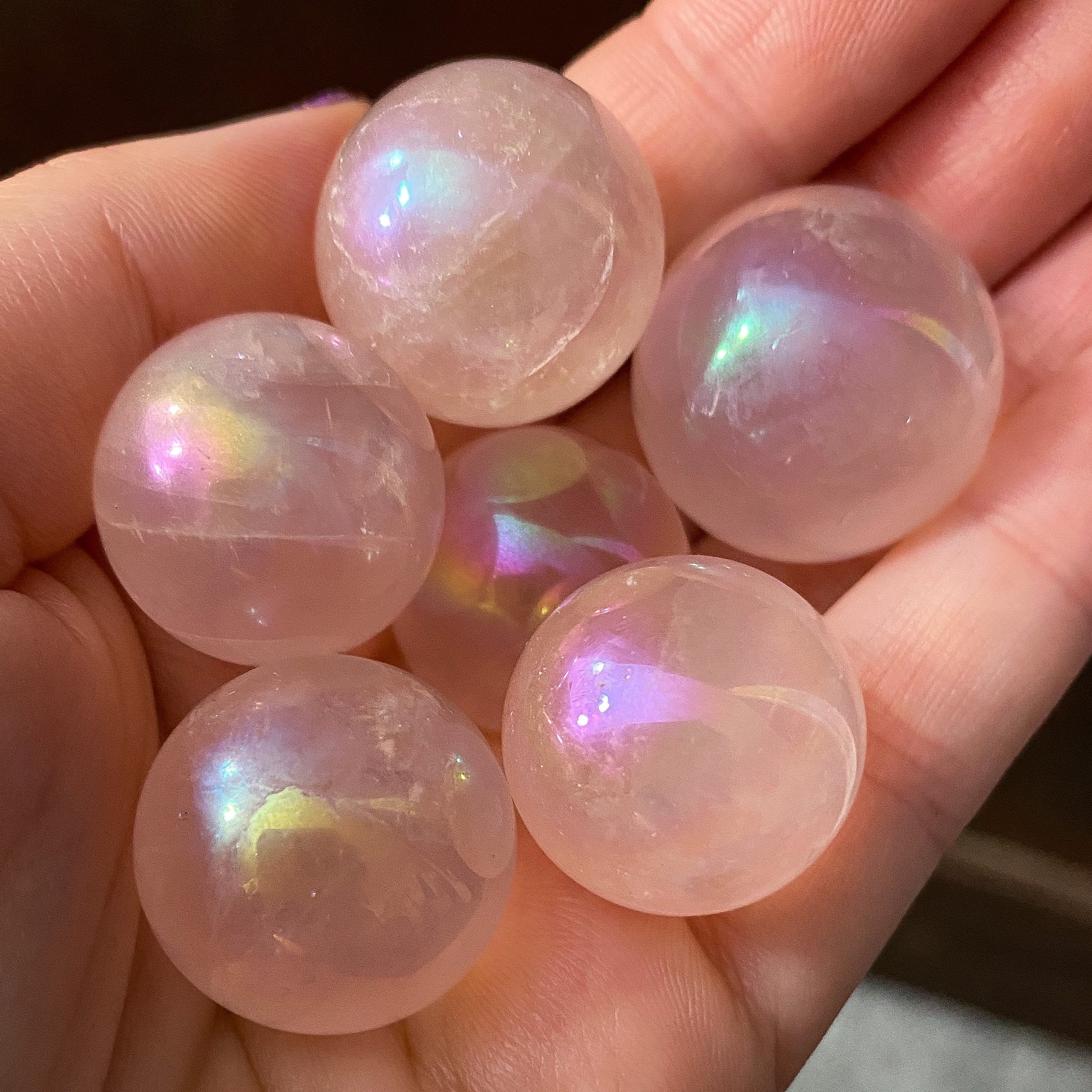 Star Aura Rose Quartz Sphere