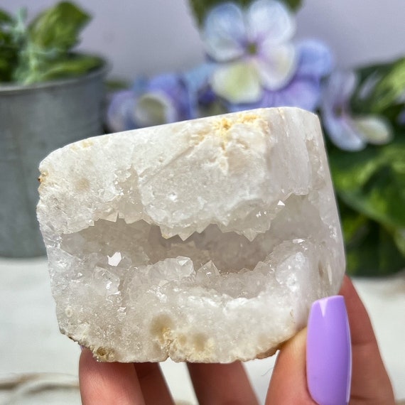 Druzy Quartz Charging Cube, Amplify Crystals