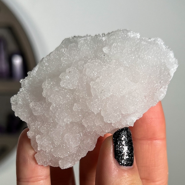 Sugar Apophyllite, Sparkly Raw Druzy Crystals, Angelic Heaven Energy, Akashic Records, Spiritual Stone, Crown Chakra