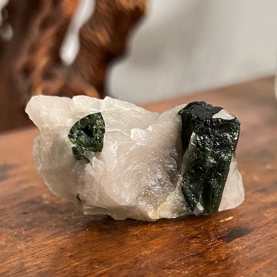 Raw Green Tourmaline Quartz