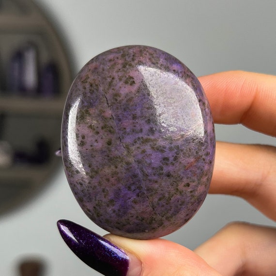 Purple Lavender Jade Palm Stone, Choose Your Crystal, Rare Pink Purple Turkish Jade, Meditation Reiki Stone, Spiritual Gifts