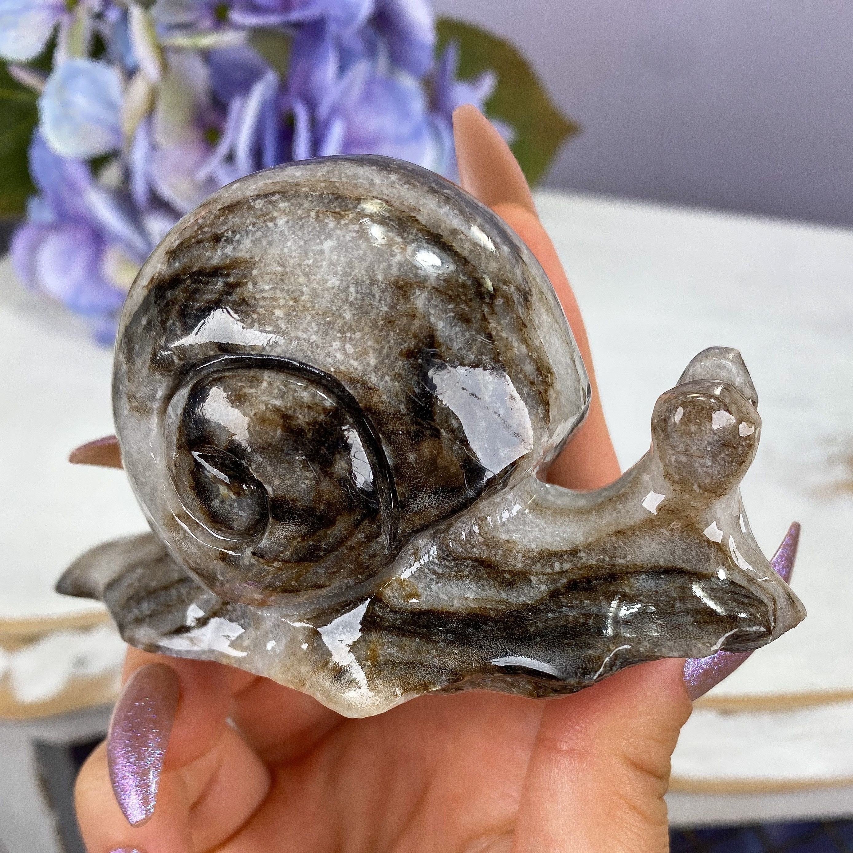 Beautiful Jade Snail, Protection Stone