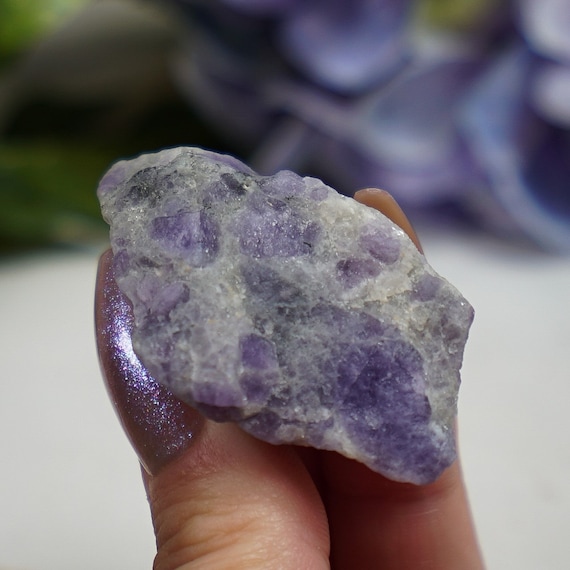 Raw Rare UV reactive Purple Hackmanite Specimen