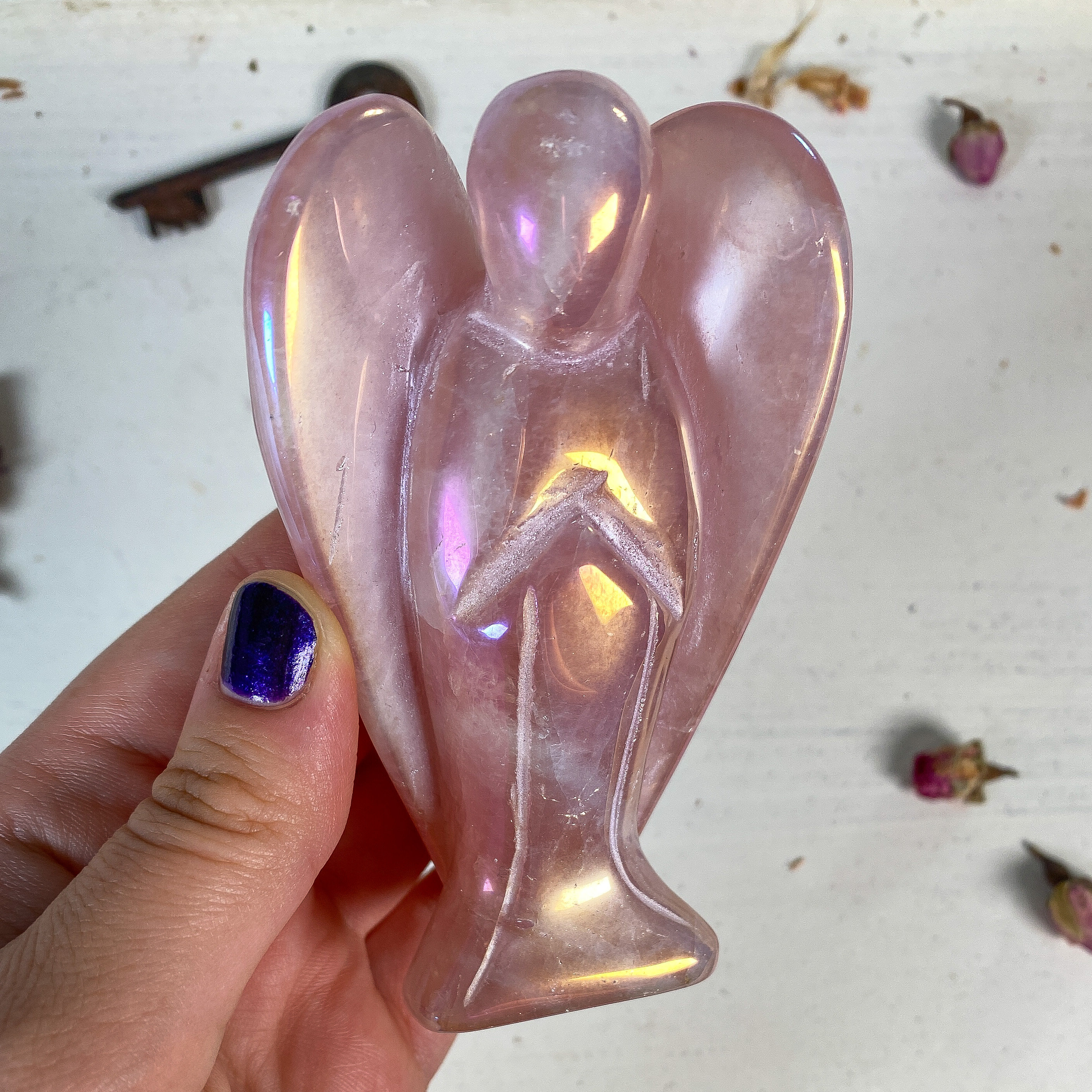 Aura Rose Quartz Angel