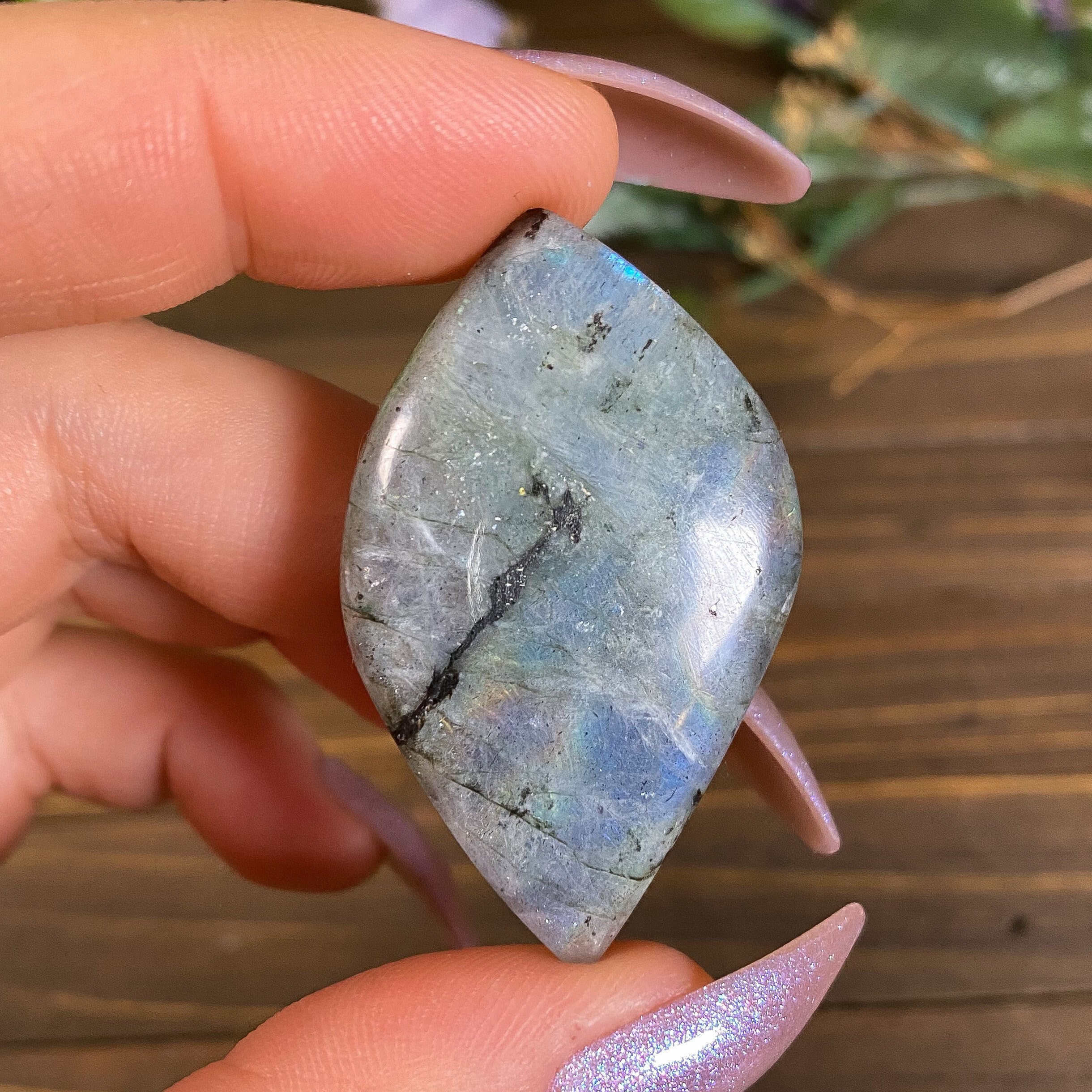 48x32 MM, Spectrolite Cabochon Natural Labradorite Pear Cabochon Purple Cabochon Purple Labradorite Cabochon Labradorite Cabochon