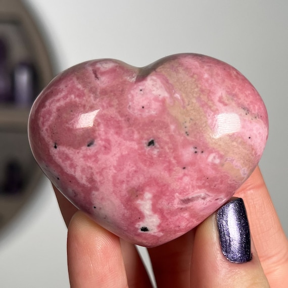 Pink Rhodonite Hearts