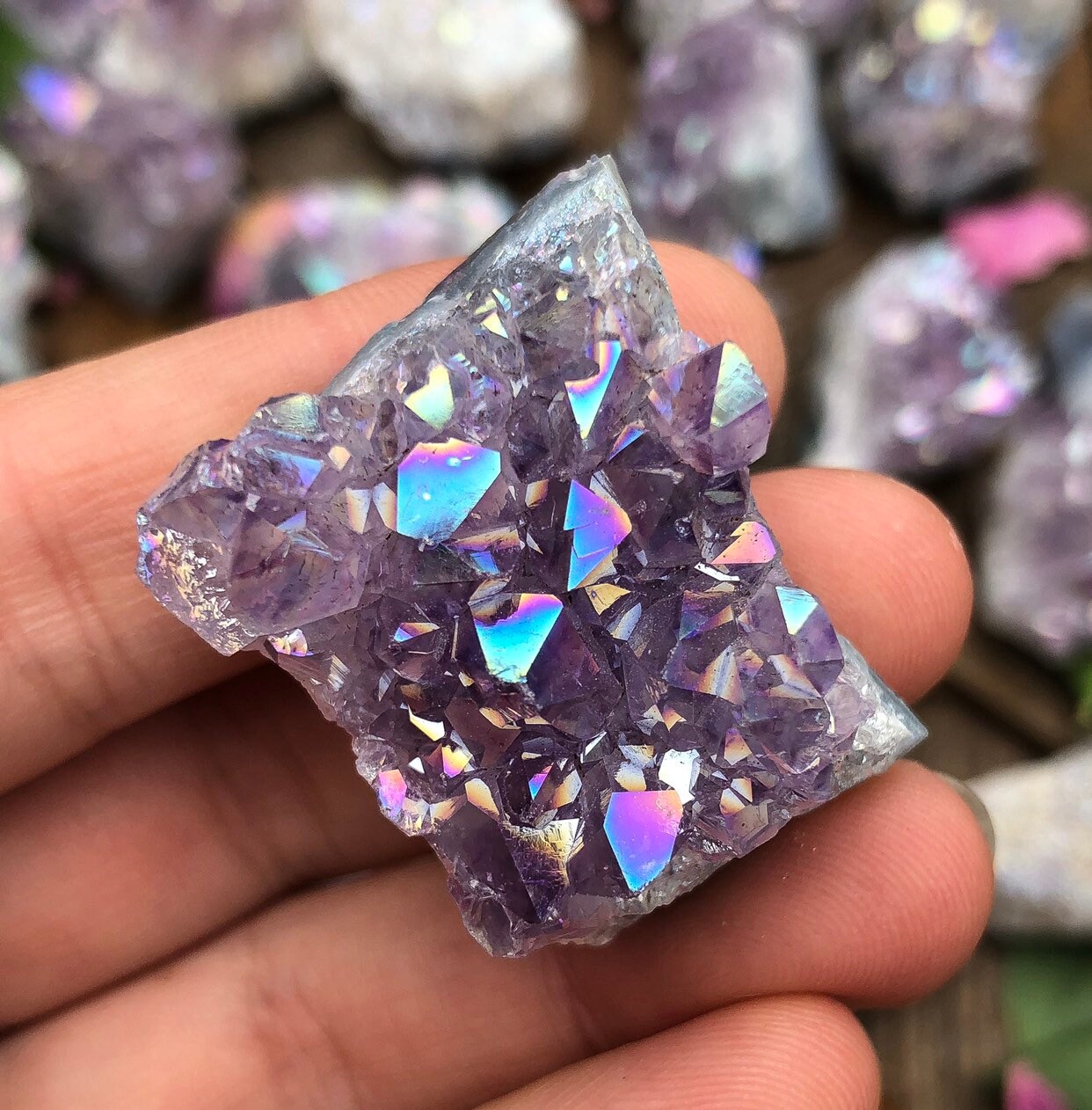 Angel Aura Amethyst Clusters