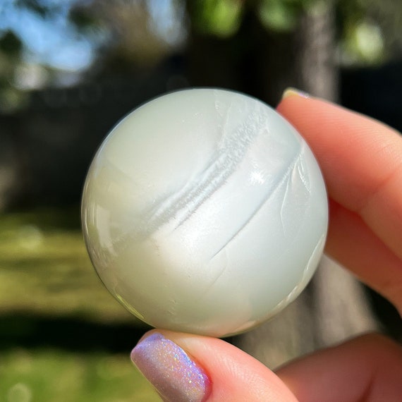 Sage Green Moonstone Sphere