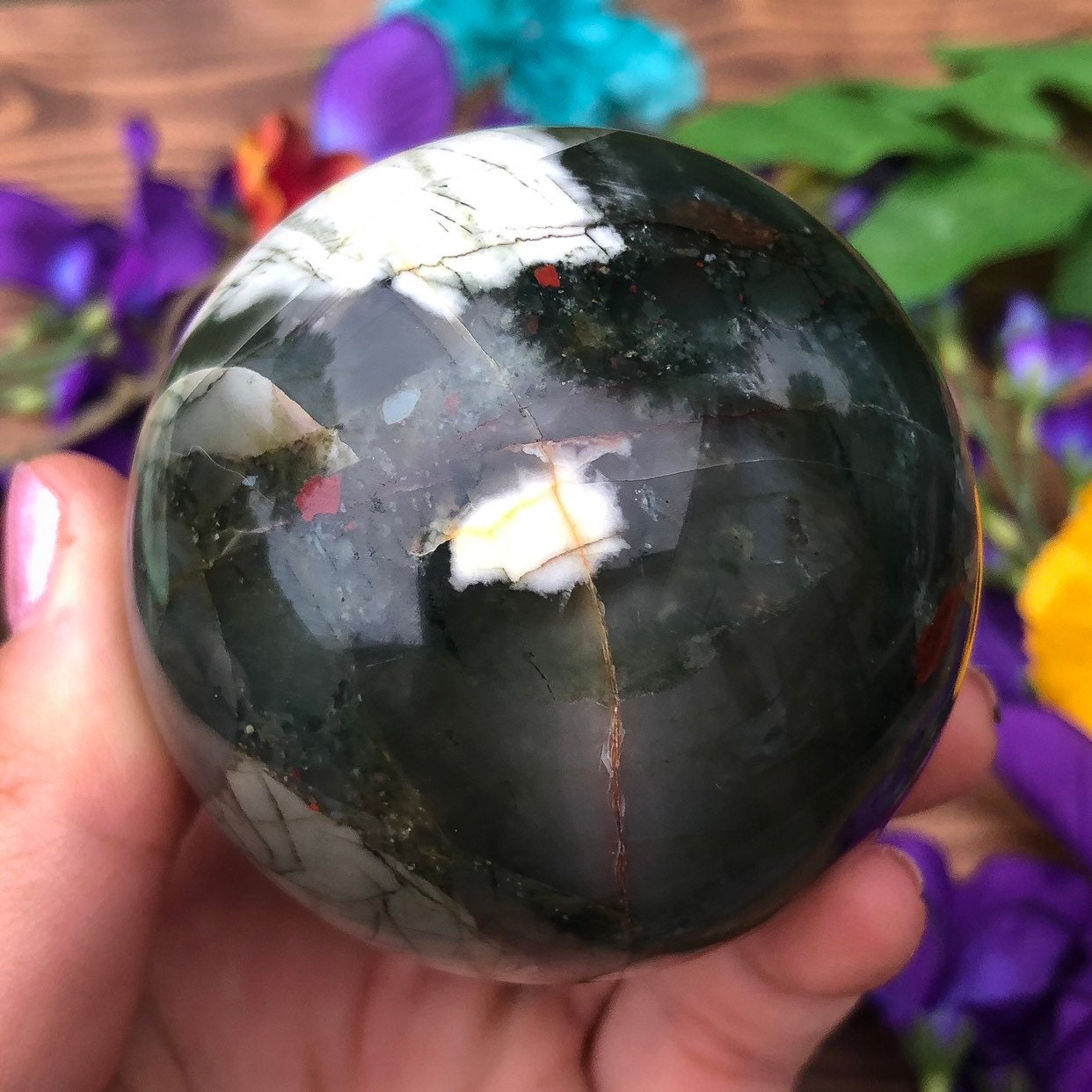 African Bloodstone Sphere