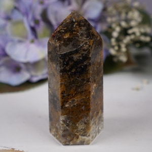Mosaic Chalcedony Tower, Absorbs Negative Energy, Peace