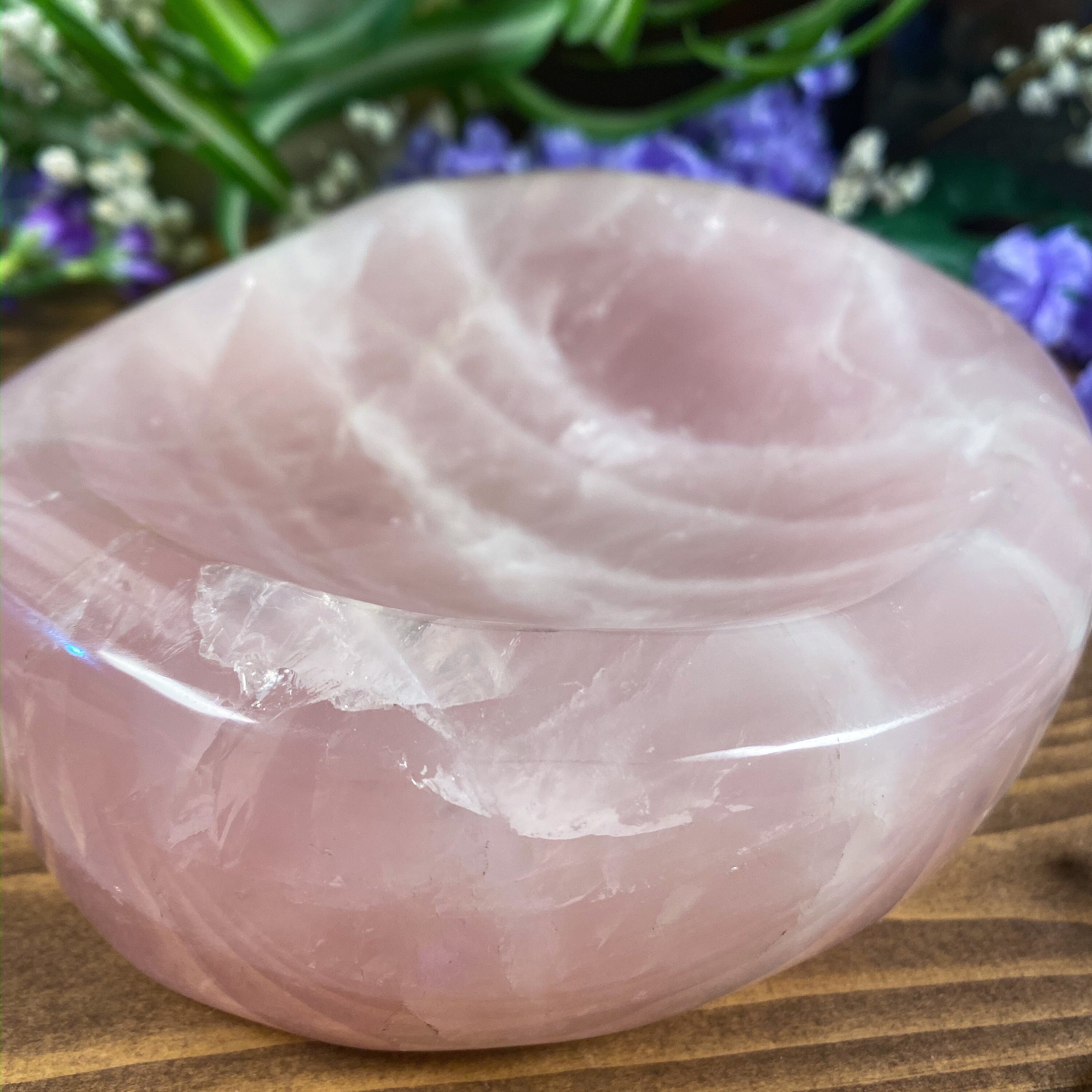 rose quartz bowl