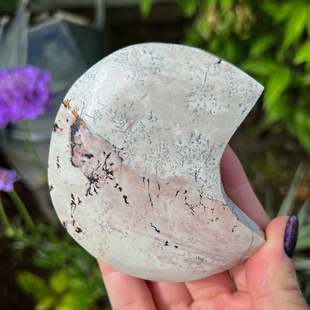 Picture Jasper Moon: Dendritic Crystal, Root Chakra Stone - Etsy