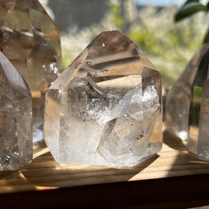 Manifestation Clear Quartz Generator, Penetrator Quartz Inside Growth, Choose Your Crystal, Amplifier Master Healer Tower Point for Grids