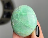 You Choose Garnierite Palm Stones, Green Moonstone