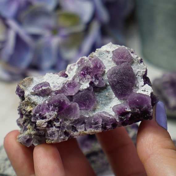 You Choose Raw Purple Fluorite Clusters, Cubic Fluorite