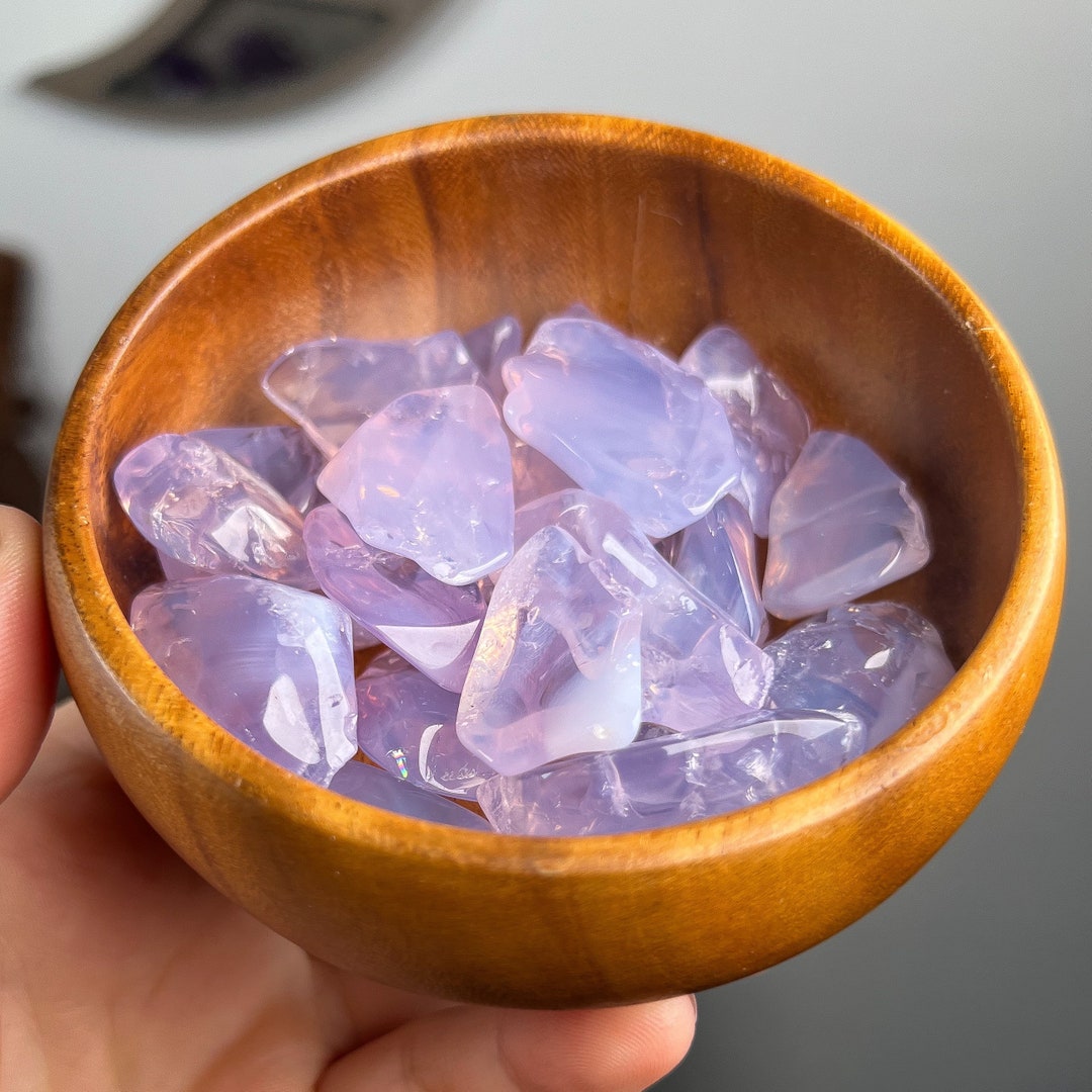 Rare Lavender Rose Quartz Lavender Moon Quartz Partly Raw Etsy