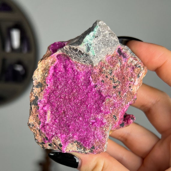 Cobalt Calcite Specimen