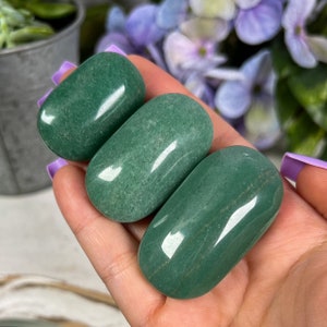 Green Aventurine Small Pocket Stones, Good Luck Stone