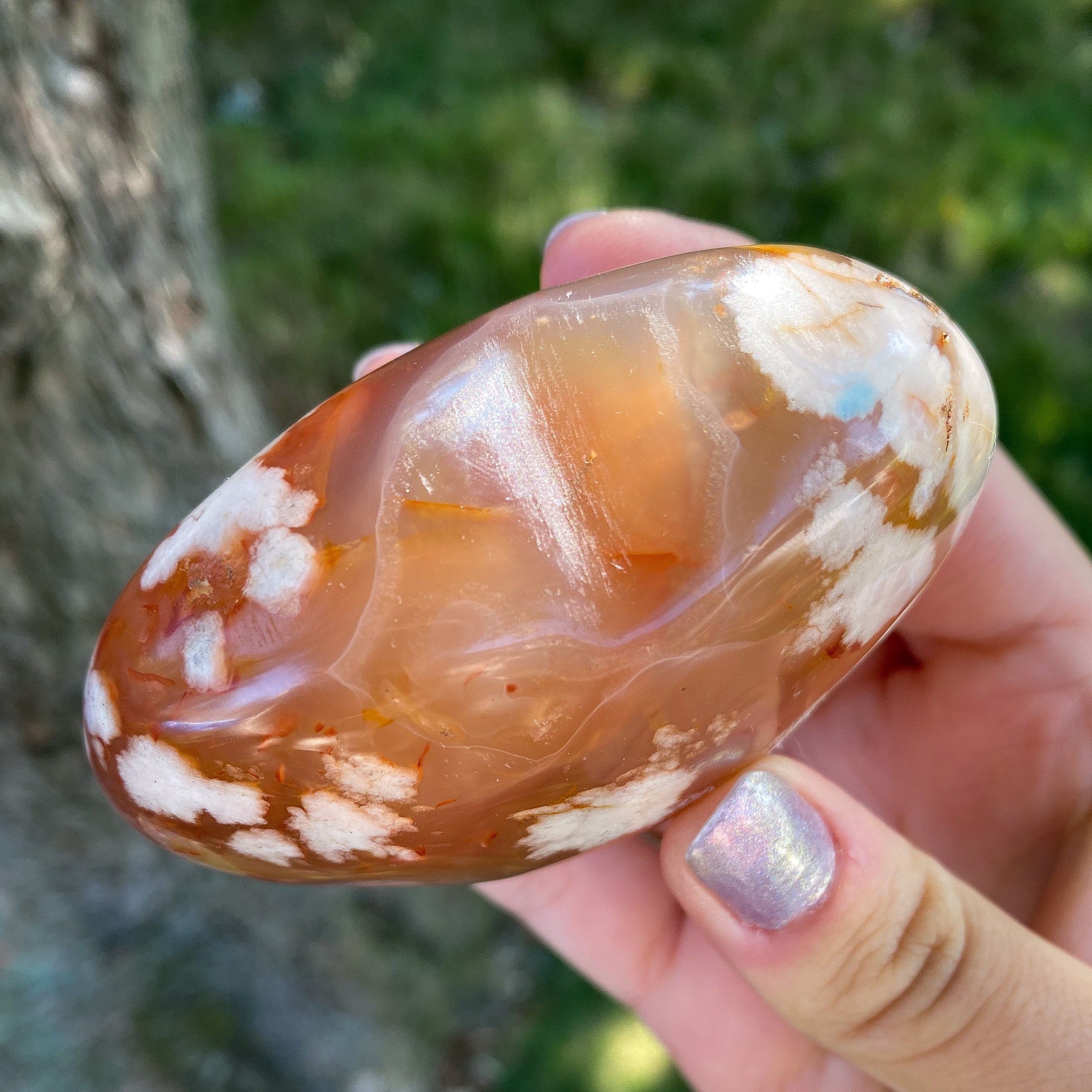 Flower Agate Heart