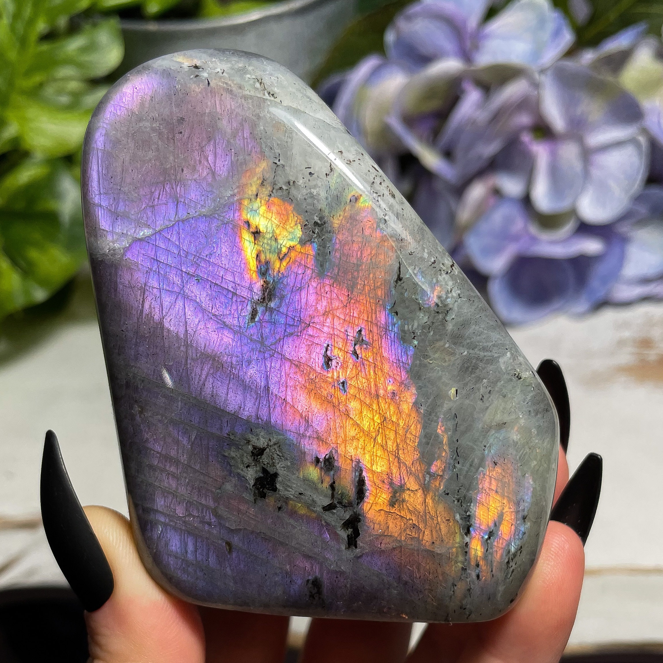 Purple labradorite best sale