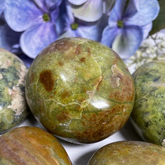 You Choose Green Opal Pocket Palm Stone
