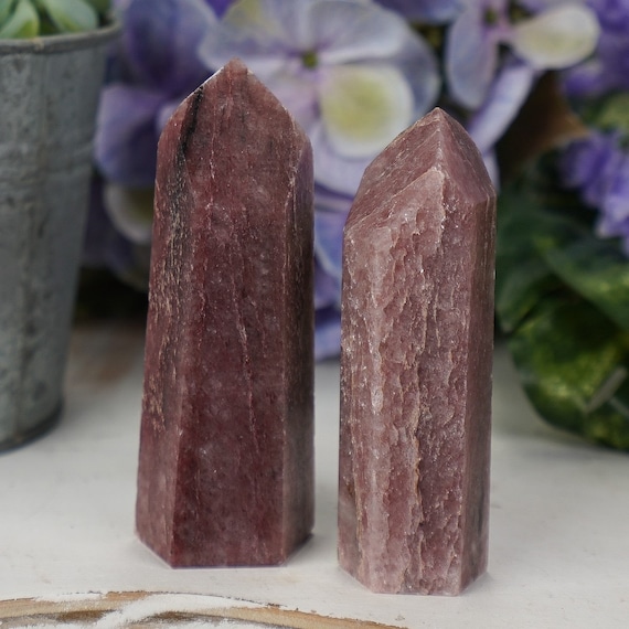 You Choose Strawberry Quartz Towers from Brazil