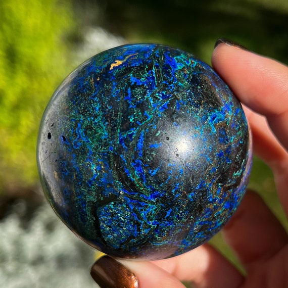 Azurite Malachite Orb Sphere