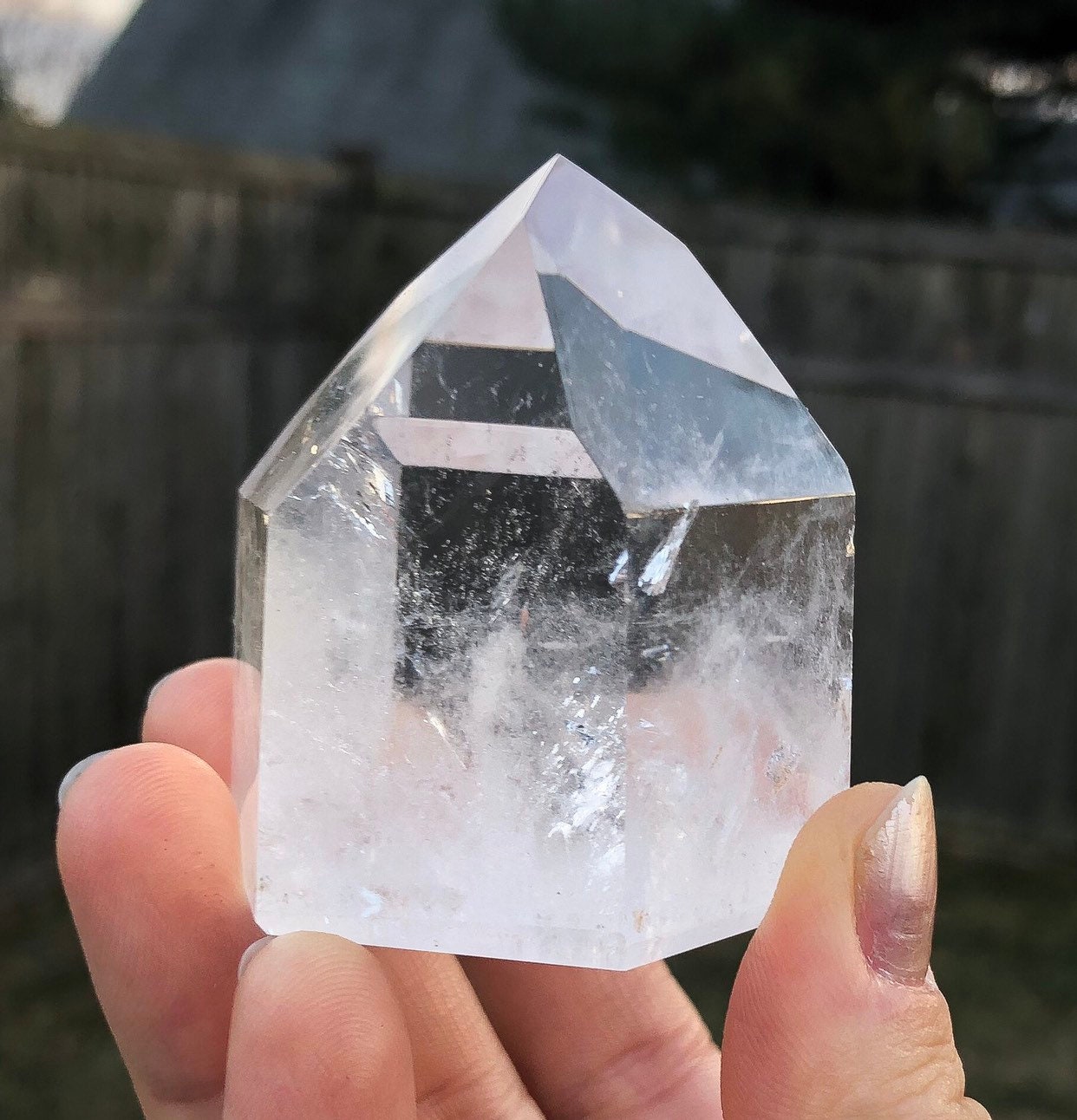 Clear Quartz Crystal Tower