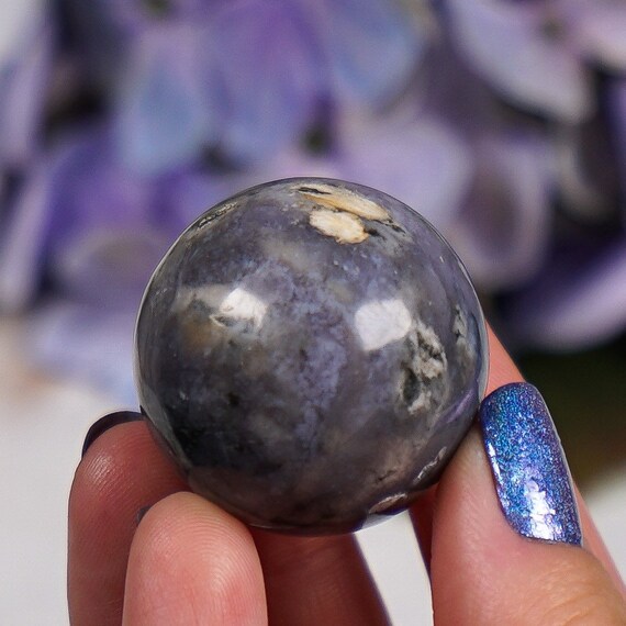 Purple Chalcedony Galaxy Sphere