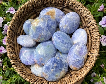 天然アメジスト入りクレイジーレースアゲートパームストーン