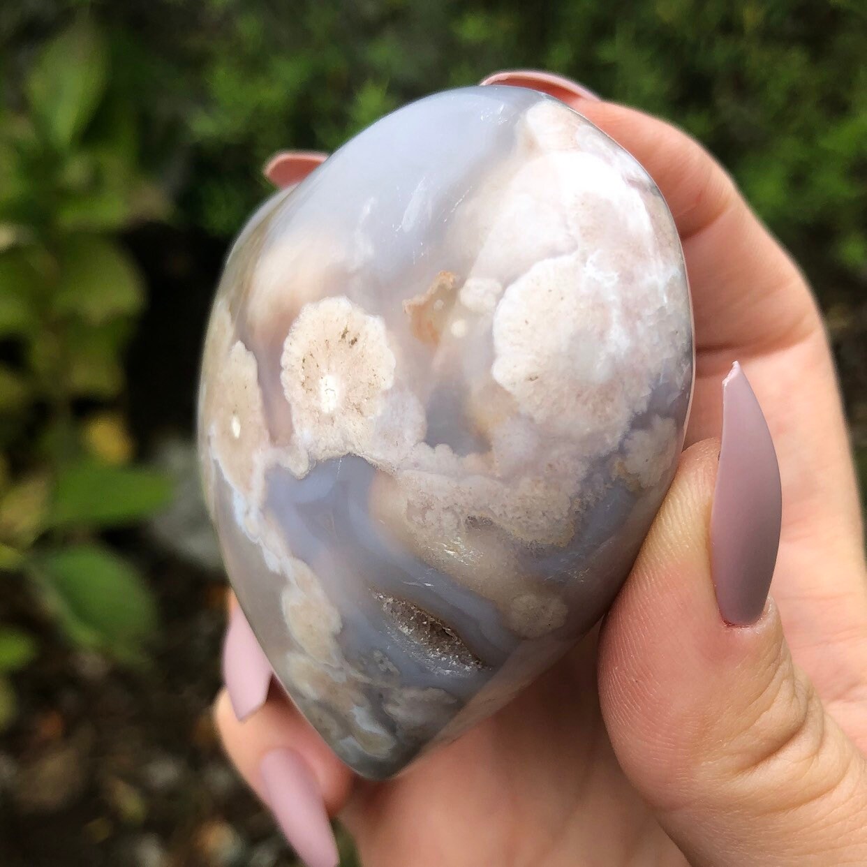Flower Agate Heart