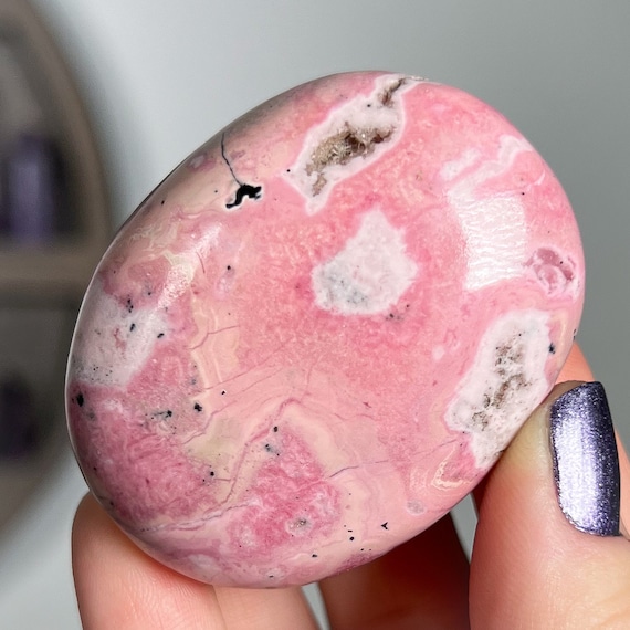 Pink Rhodonite Palm Stones