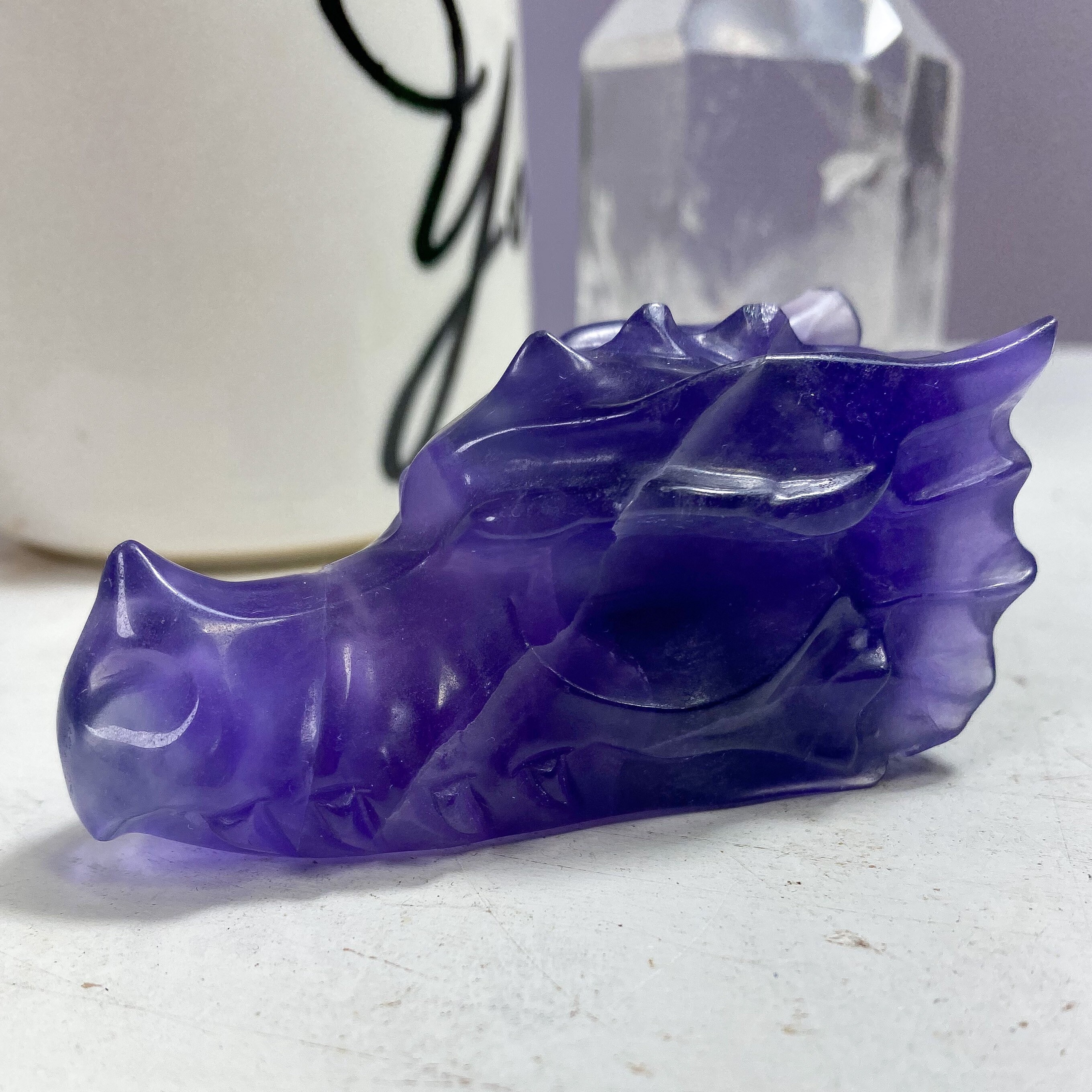 Purple Fluorite Dragon