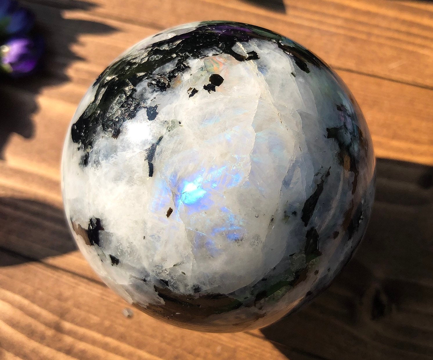Rainbow Moonstone Sphere