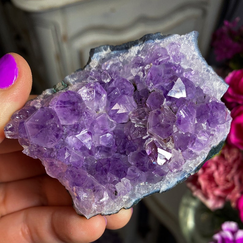 Spiritual Decor Druzy Amethyst Beautiful Crystal Cluster