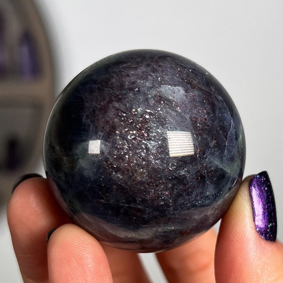 Bloodshot Iolite Sphere