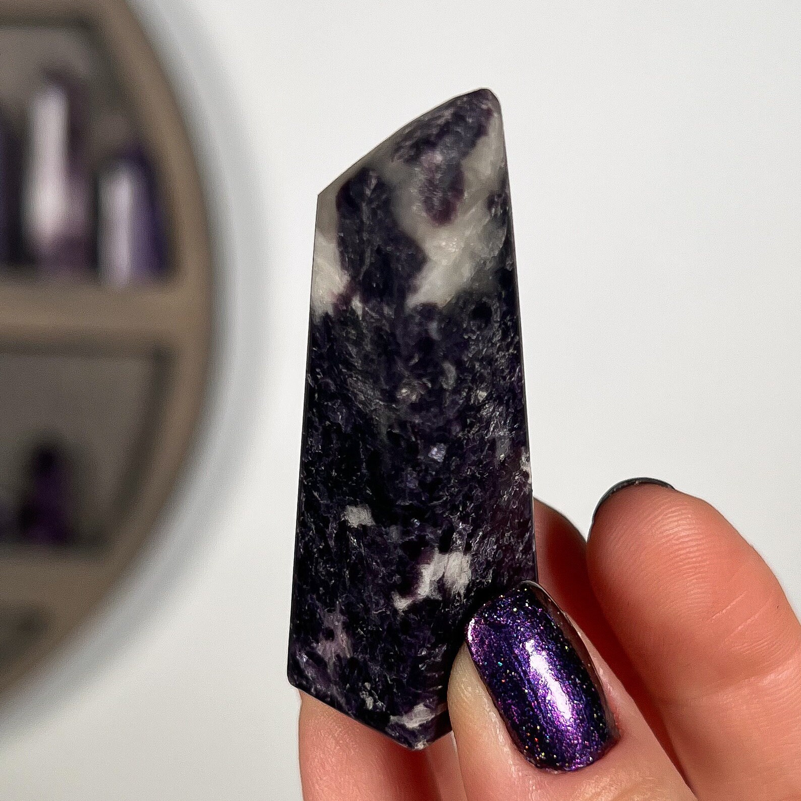 Storm Euphoralite Tower: Purple Lepidolite Mica Quartz Crystal - Etsy