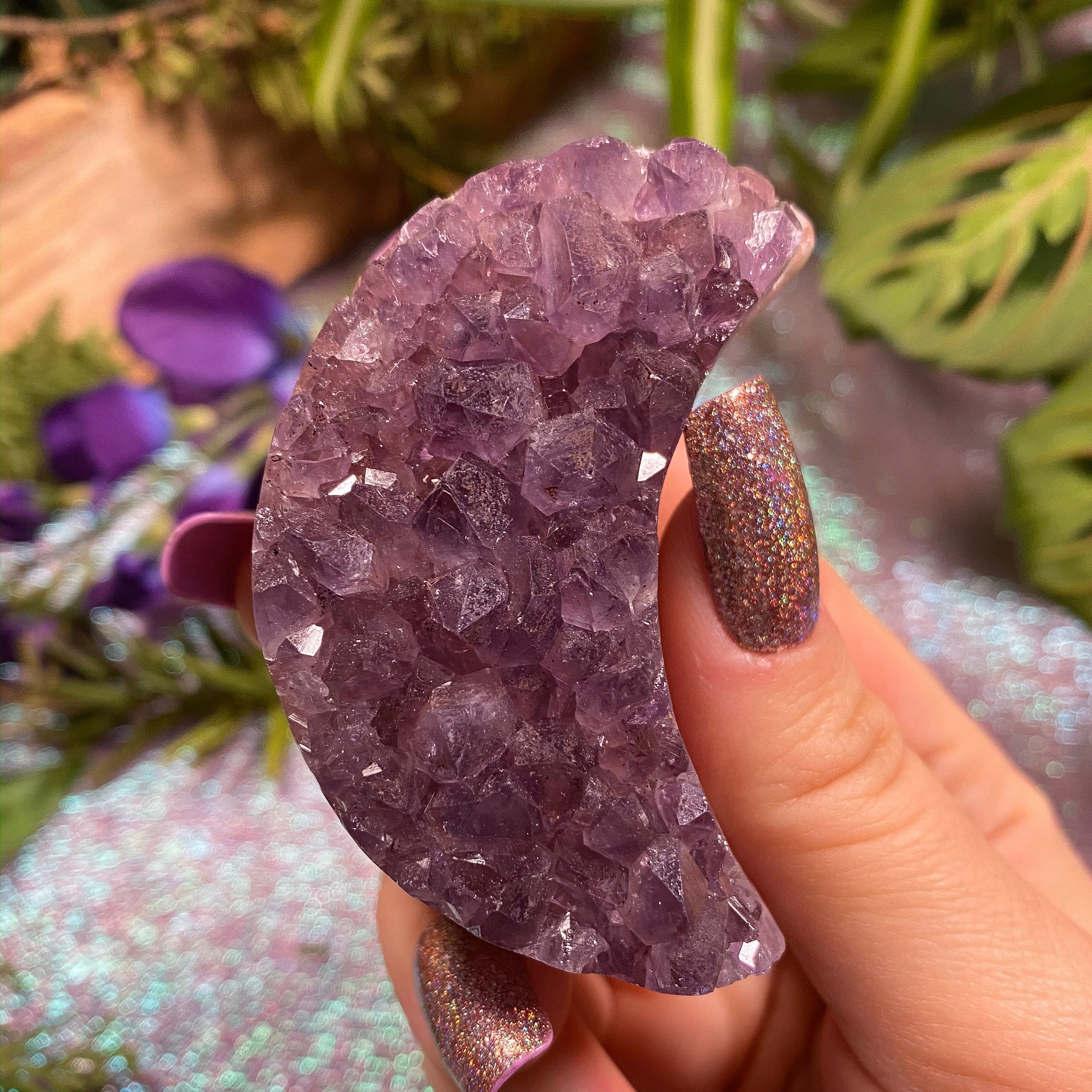 Rare Pink Amethyst Moon