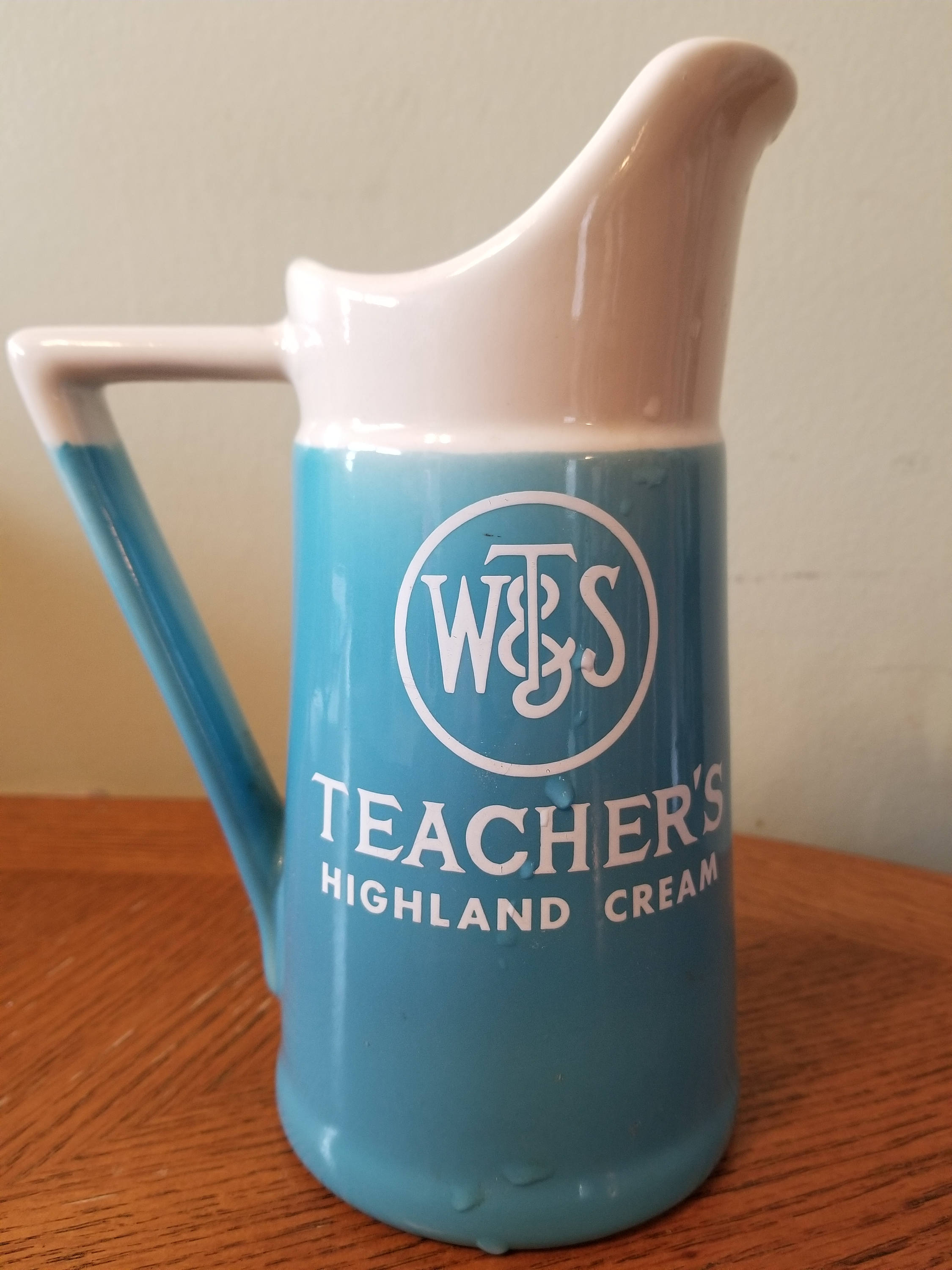 WT&S Teacher's Highland Cream Pitcher, Blended Scotch Whiskey Jug - Etsy