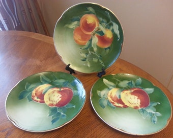 Set of 3 hand pained plates