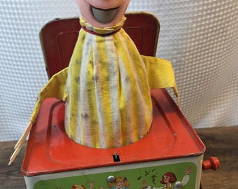 Vintage Decorative Romper Room Jack-in-the-Box 1970s