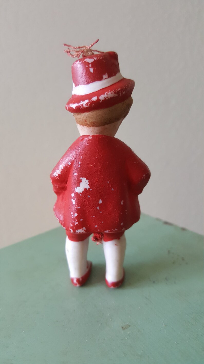 Antique German Bisque Nodder Doll Hand Painted Little Boy Etsy