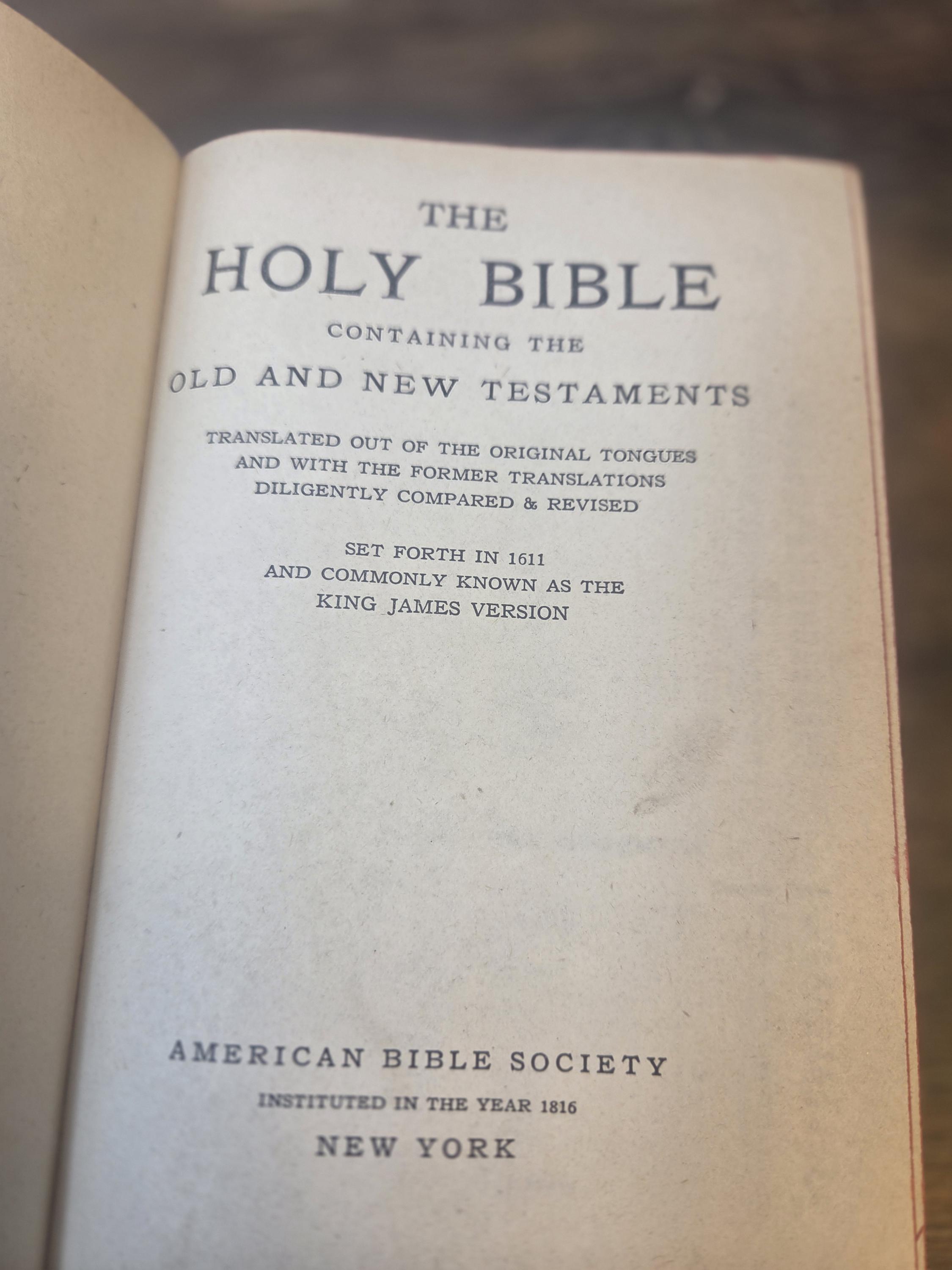 Vintage Holy Bible Featuring the King James Version Text - Etsy