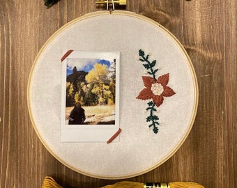 Embroidered Polaroid Picture Frame