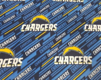 Team Logo Fabric~Remnant San Diego Chargers 100/% Cotton Fabric 58/"