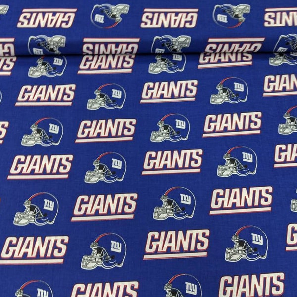 New York Giants NFL extra wide (58") high quality quilting cotton from the bolt