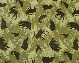 Wilderness Trail - Woodland Animal Toss - high quality quilting Cotton from the bolt